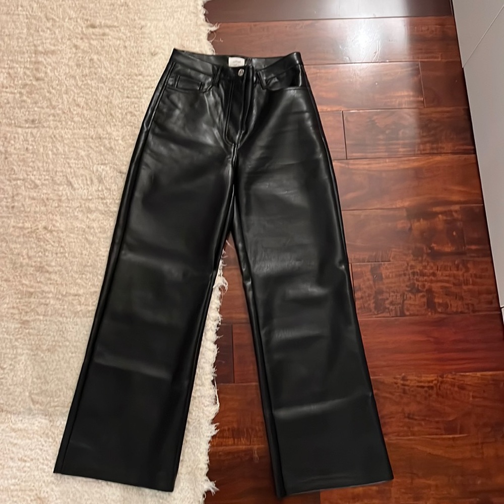 Wilfred Melina Wide Leg Faux Leather Pants